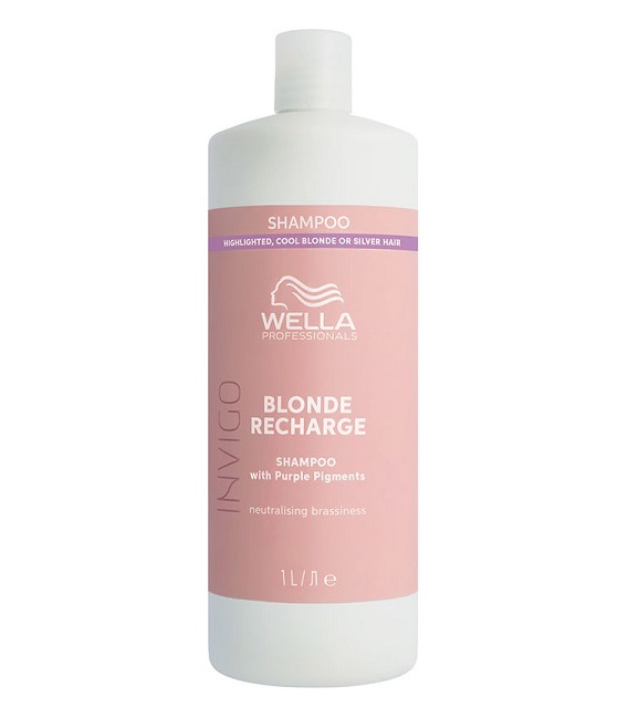 Wella Invigo Cool Blonde Recharge Champú 1000ml