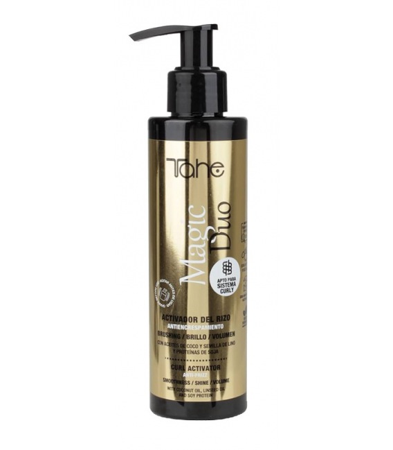 Tahe Magic Duo Activador Rizo, Anti-Frizz, Brillo y Volumen 200ml