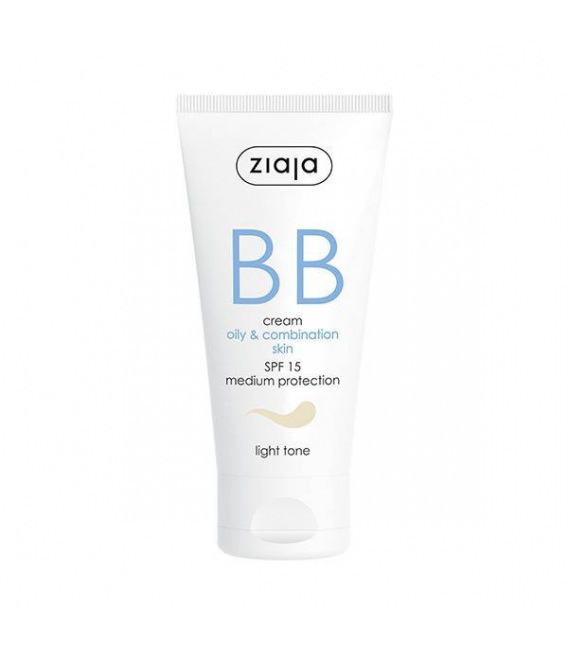 Ziaja BB cream pieles grasas y mixtas SPF15 Tono Claro 50 ml