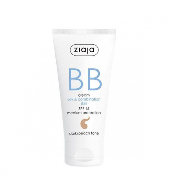 Ziaja BB cream pieles grasas y mixtas SPF15 Tono Oscuro 50 ml