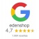 Opiniones Edenshop 4,7 sobre 5 en Google My Business