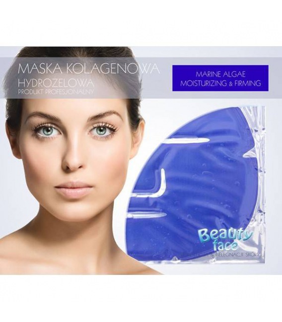 Beauty Face Colágeno Pro Máscara Facial Hidratante E Refirmante Com Algas