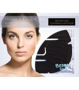 Beauty Face Colágeno Pro Máscara Facial de Limpeza profunda E Anti-Acne Com Argila Preta