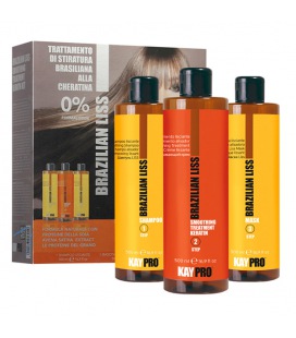 Kaypro Brazilian Liss Kit Alisado Queratina 3x500ml