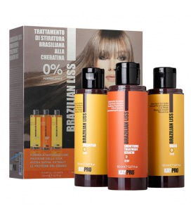 Kaypro Brazilian Liss Kit Keratin Straightening 3x150ml