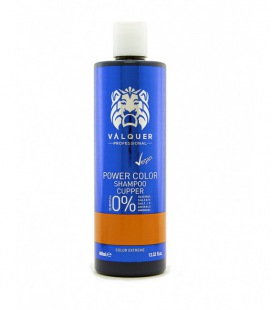 Valquer Shampoo Power Cor de Cobre 0% 400 Ml